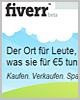 Bild: Auszug der Startseite von Fiveerr. Bild: Auszug der Startseite von Fiveerr.